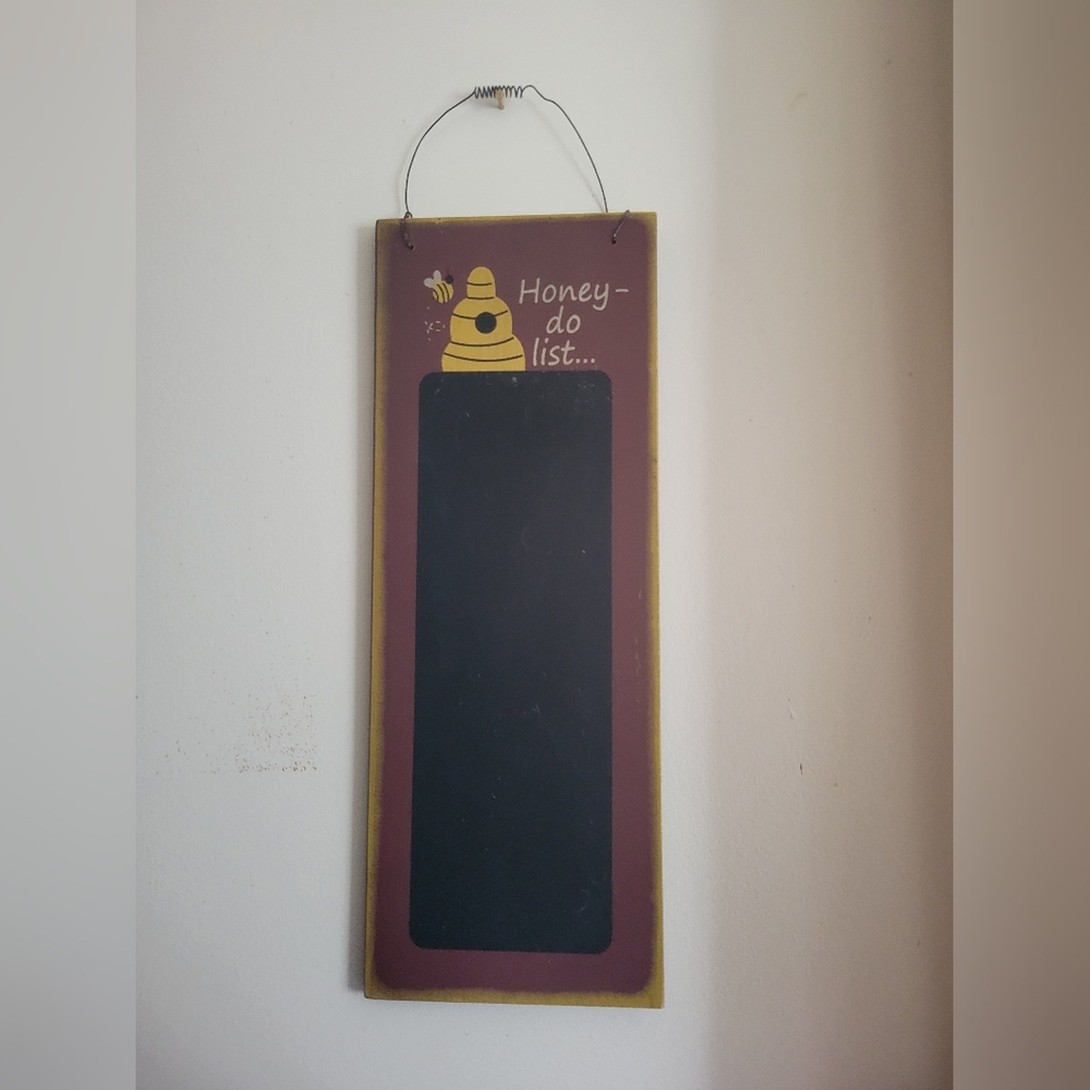 The Hearthside Collection Honey-Do List Chalkboard Bee Hive Primitive Sign